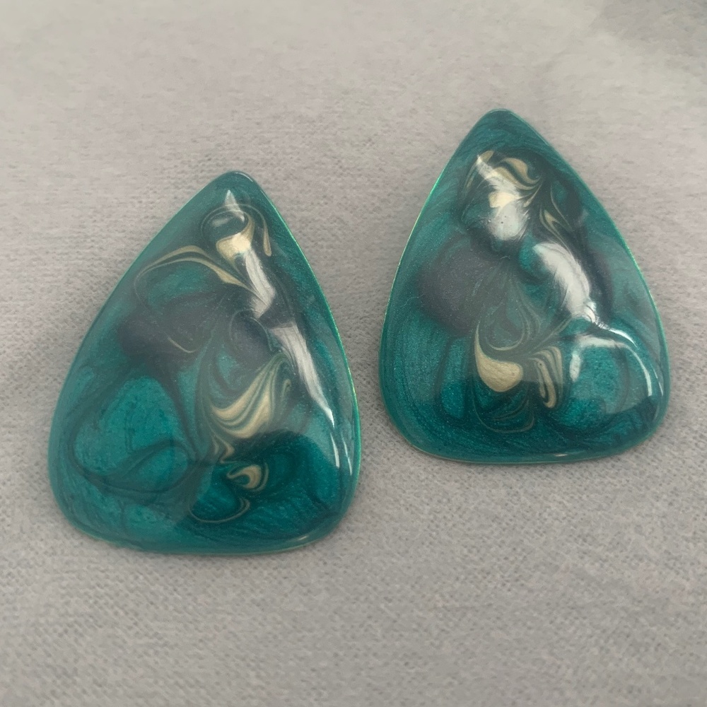 Vintage Enamel Earrings